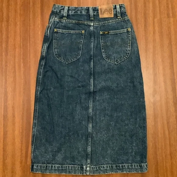 Lee vintage modern high rise midi skirt size 26 - Picture 5 of 10